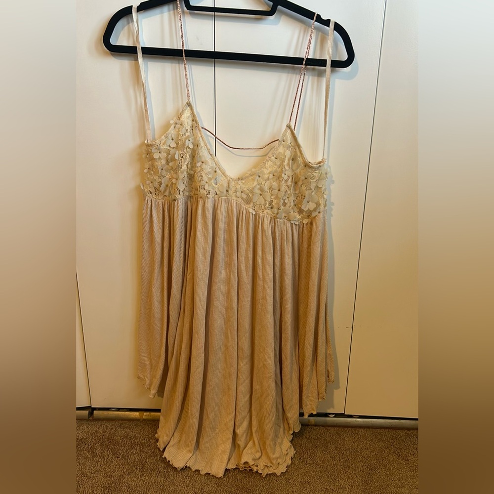 Free People Floral Flowy Tank Top